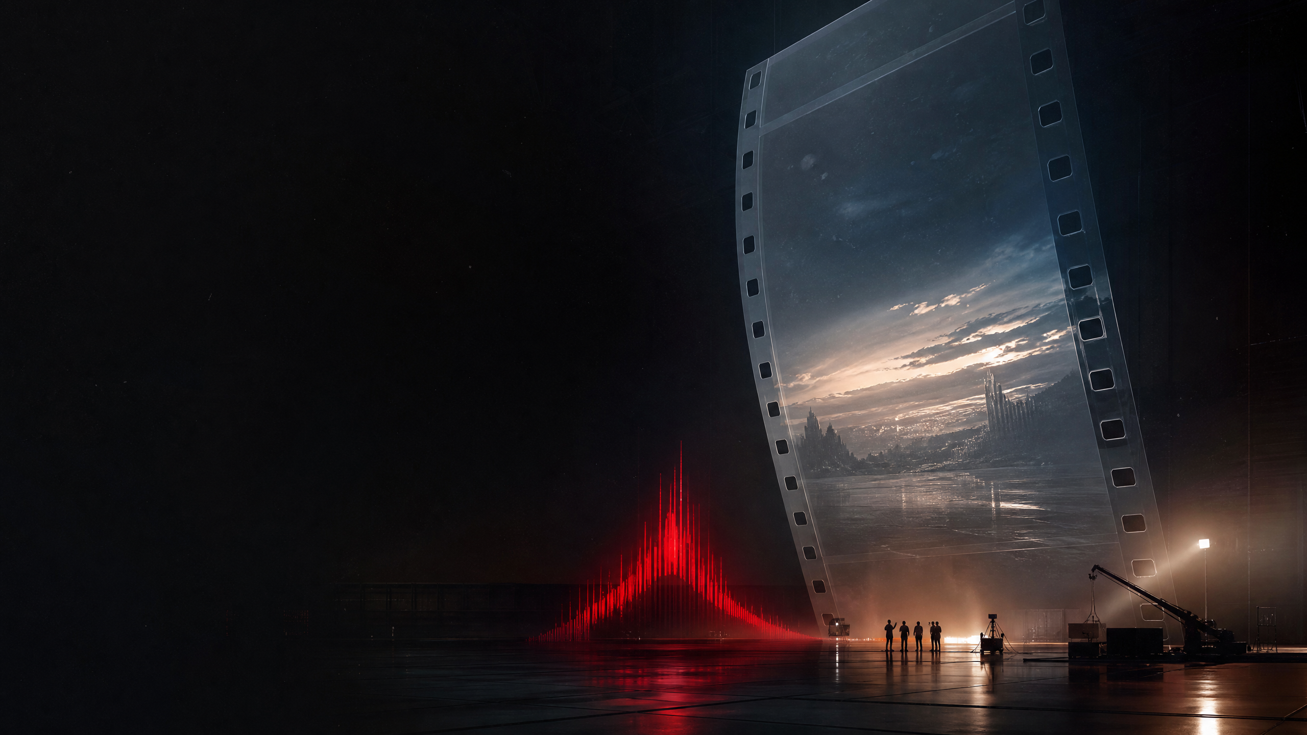 Cinematic VFX and compositing frame for The Image Finds Its Voice
